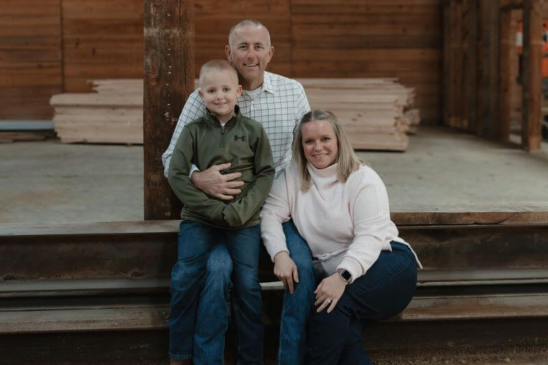 Ryan and Kellie Harder with Their Son